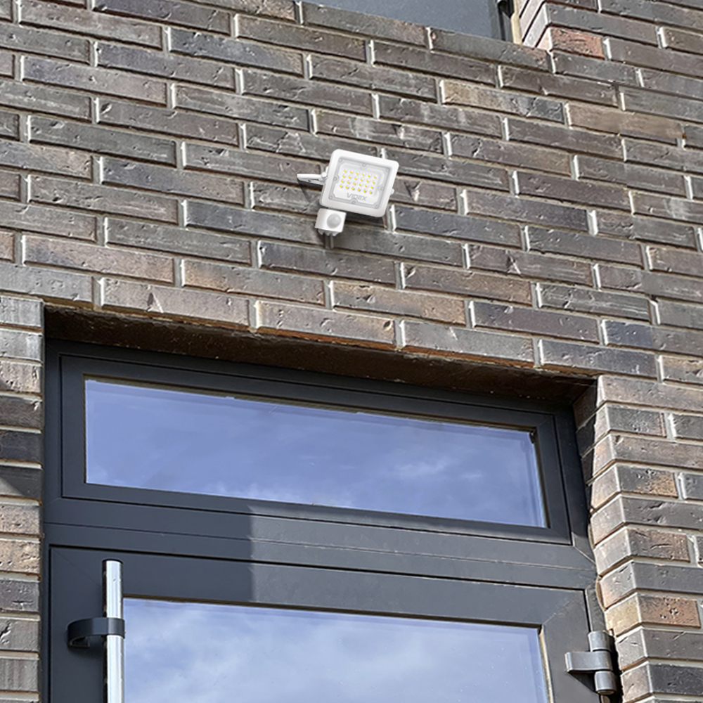 LED outdoor lighting with motion sensor